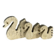 Swans Enzo Mari travertine for Fratelli Mannelli, Italy, 1970.