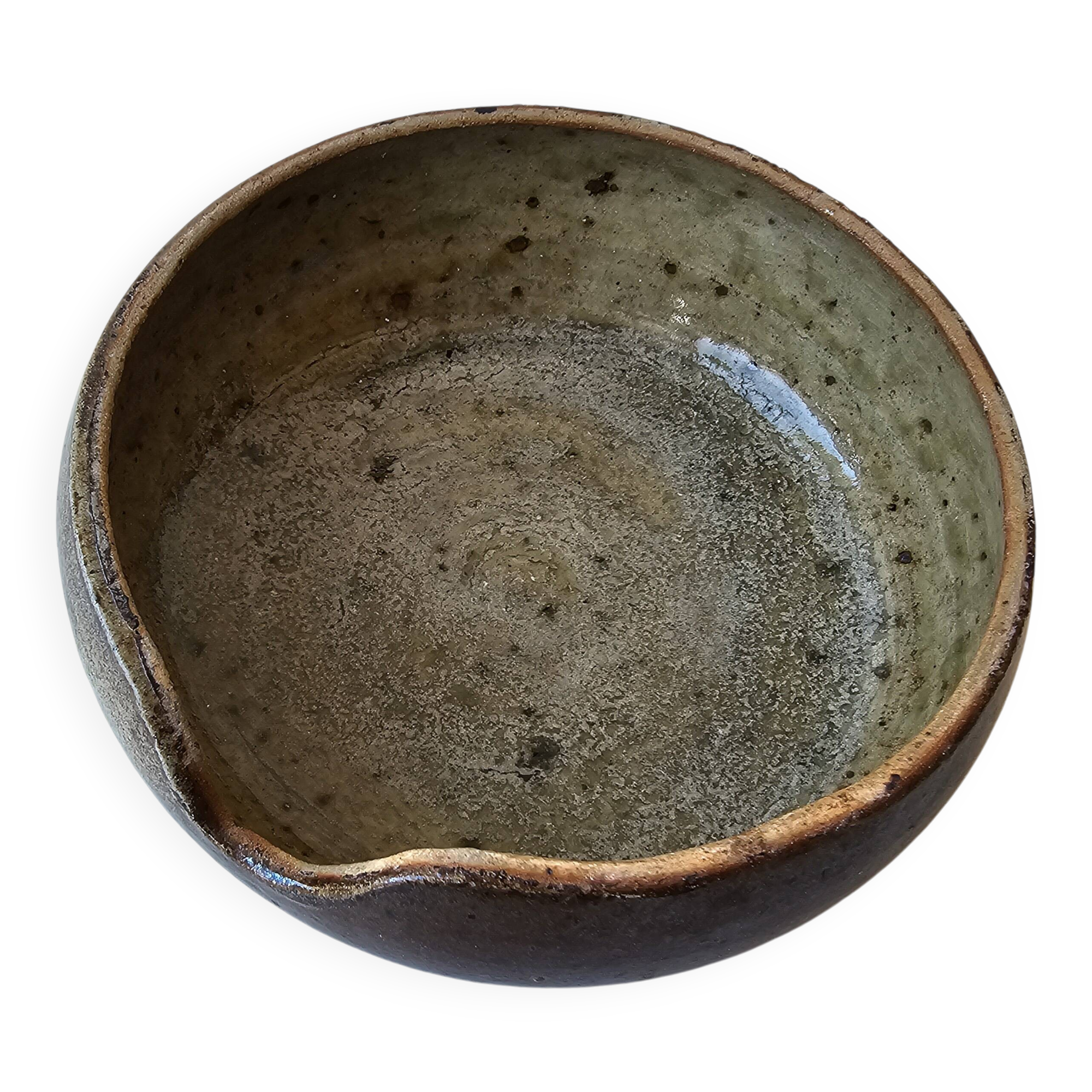 Ashtray dish in ceramic Signed Alain Magne La Borne 70's