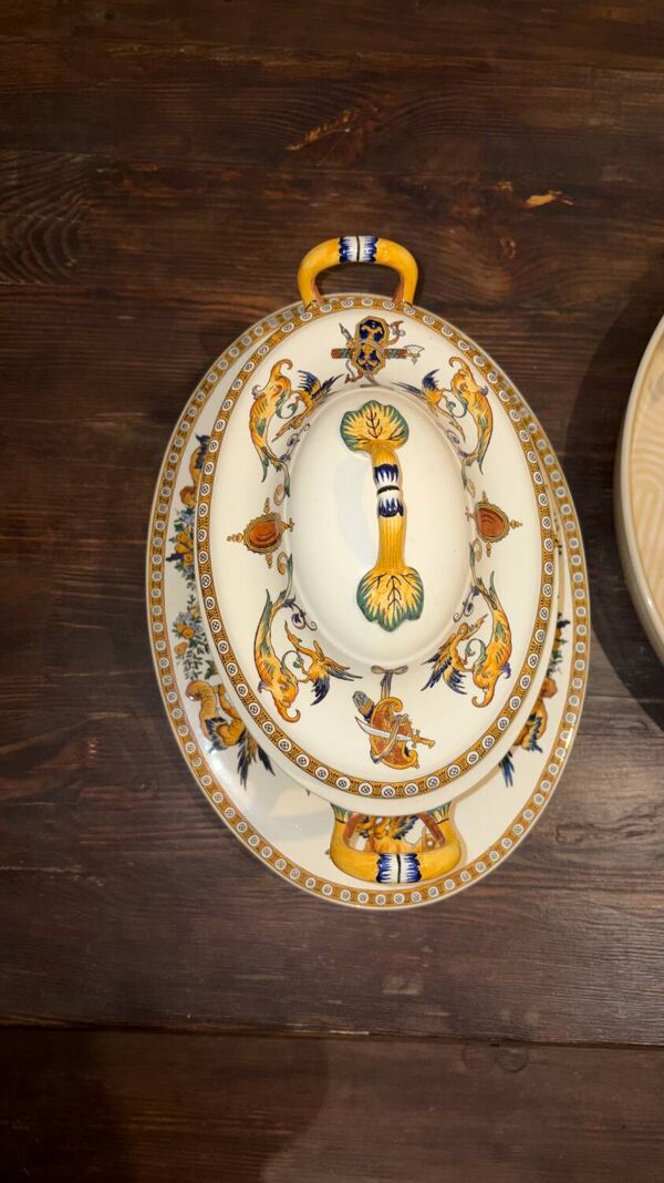 Soupière vintage – Faïencerie de Gien – Art Déco