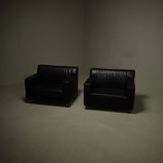 Pair of lounge chairs by Kunihide Oshinomi for Matteo Grassi 1980s