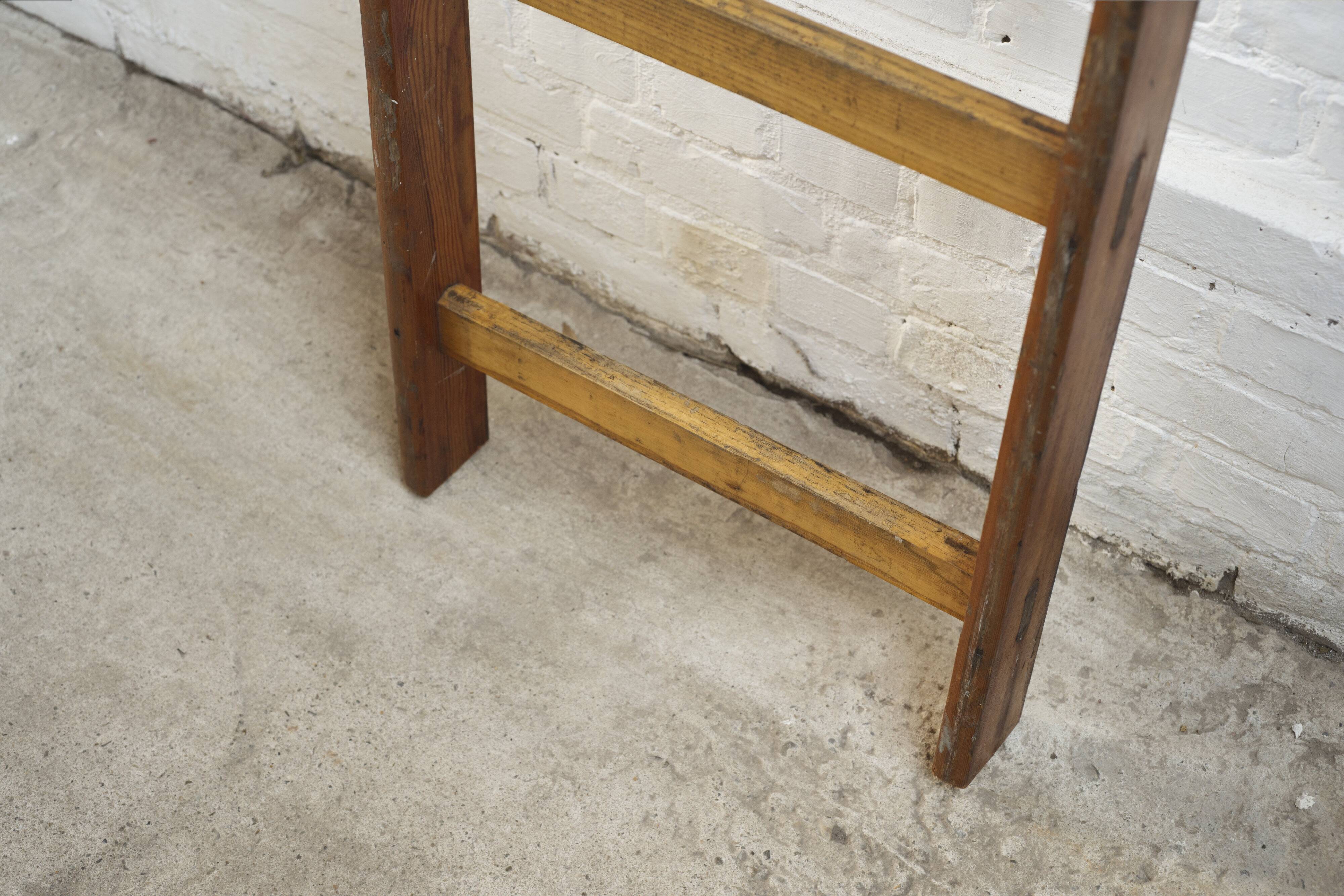 Échelle d'escalade en pin vintage