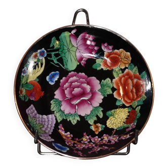 decorative plate porcelain cloisonné brass japan satsuma vintage 1950 1960