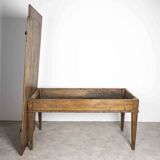 Old wooden farmhouse table