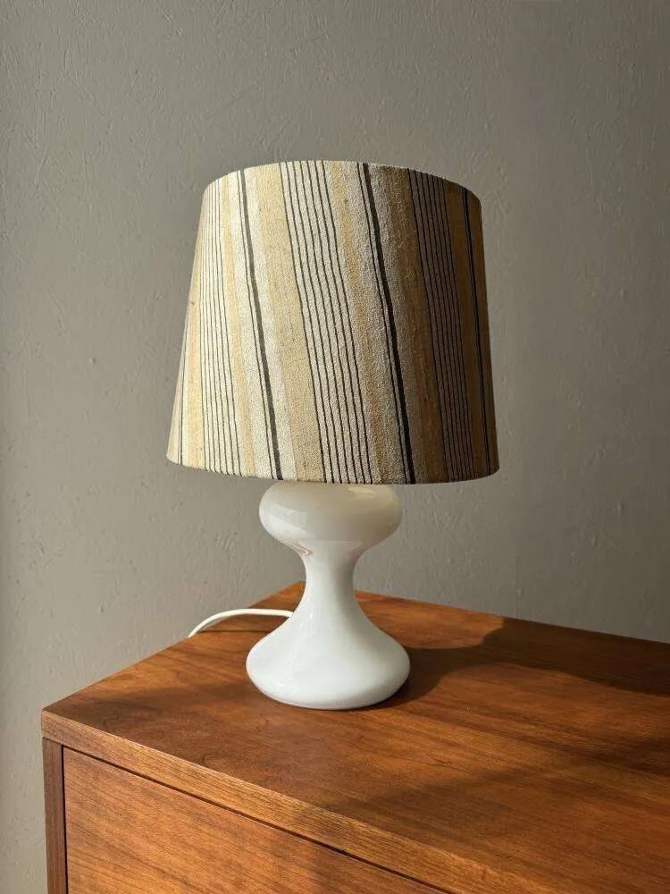 Vintage table lamp Ingo Maurer opal glass Design M ML1 1960s