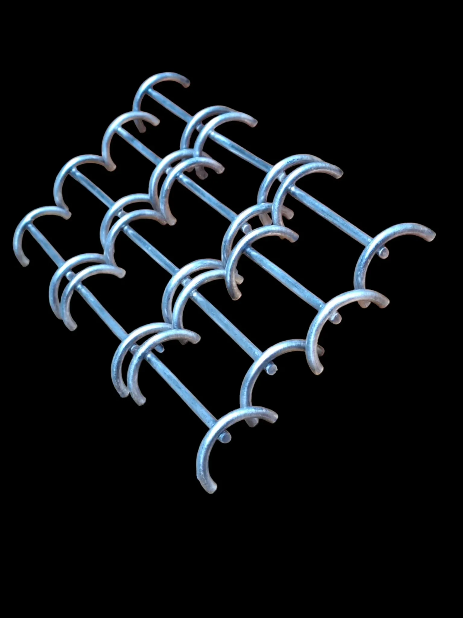 Set of silver-plated elephant knife rests