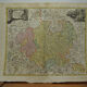 Carte géographique allemande Allemagne 18e siècle par Hesse J B Homann