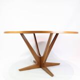 Coffee table – Round – Teak – Holger Georg Jensen – Kubus – 1960s