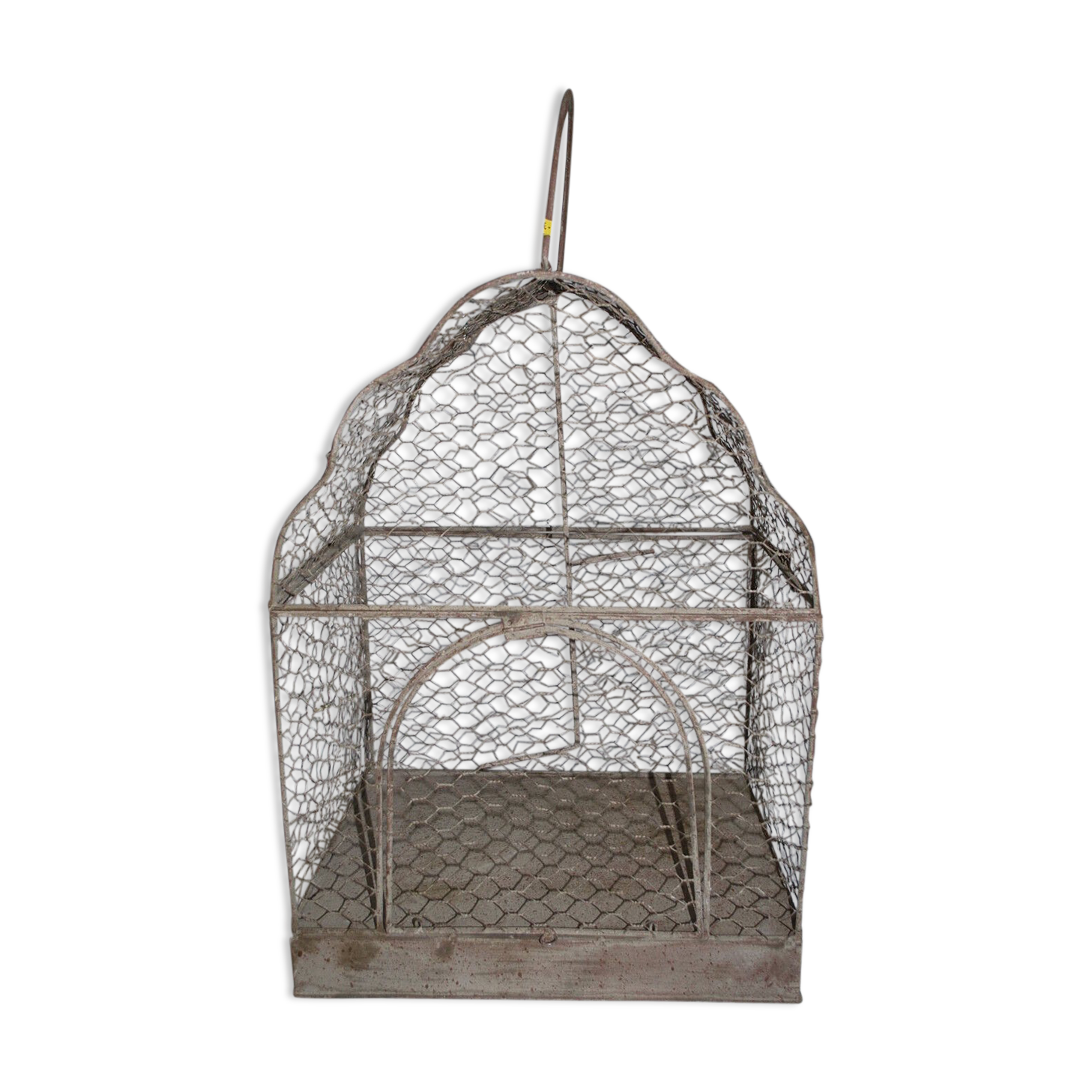Grey patinated iron cage