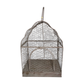 Grey patinated iron cage