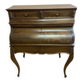 Secrétaire en noyer et placage de noyer de style Louis .XV