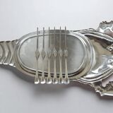 Lobster Platter and SIX Lobster Forks. Lobster Serving Set.