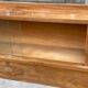 Cozy art deco headboard in lacquered burl wood, 1960s, 195cm