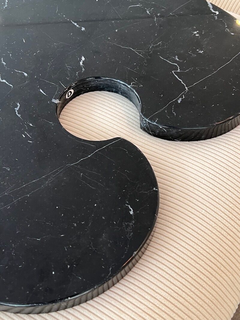 Side table series "Eros" in Marble by Angelo Mangiarotti for Skipper, contemporary edition