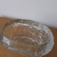 Demant brutalist glass dish by Göte Augustsson | Ruda Sweden | 1960s
