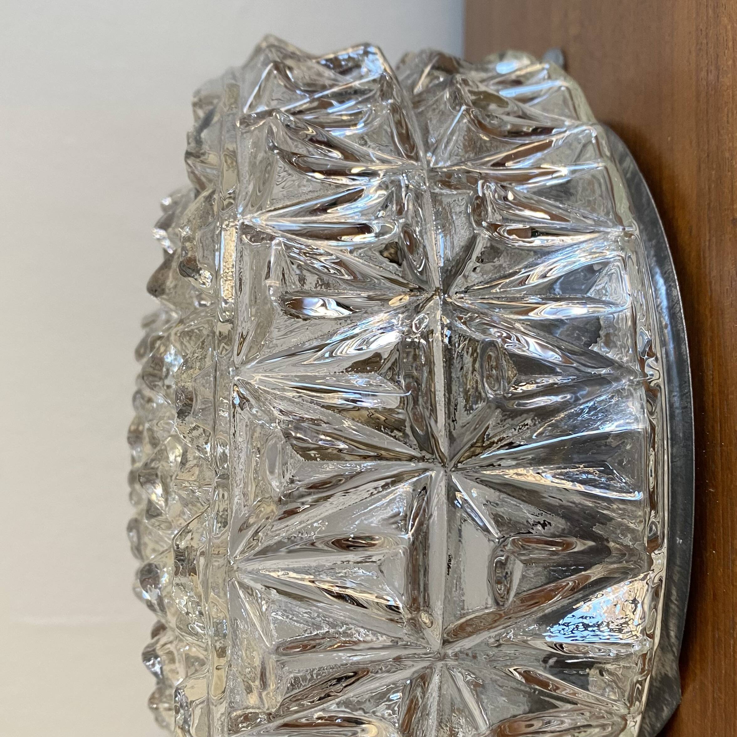 Wall light ceiling light thick glass 1970 seventies eighties LAMP-7397