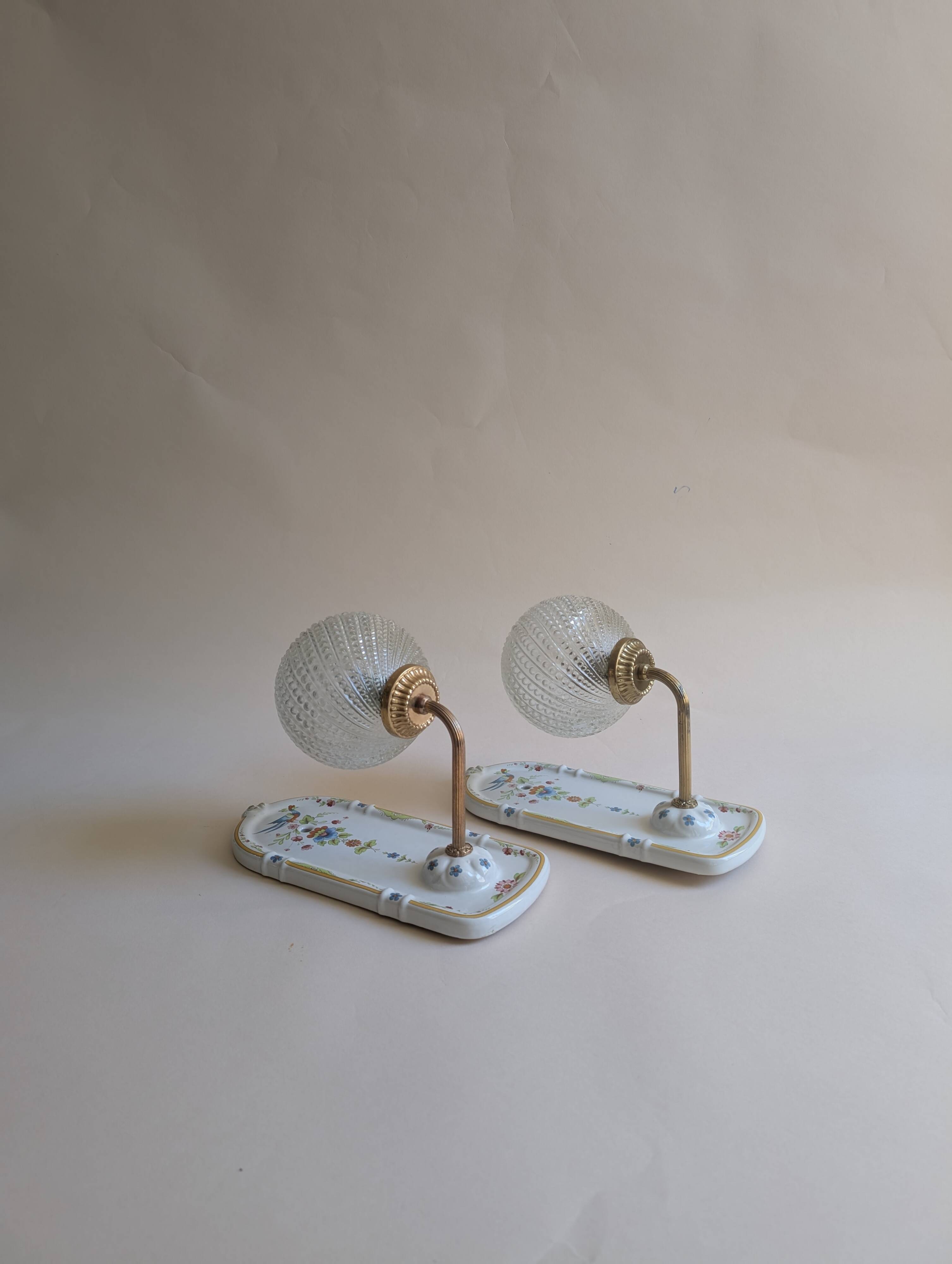 Ceramic wall lights