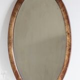 Old mirror beveled oval