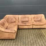De Sede Ds46 Modulair 5mm Buffel leather NECK Cognac Bruin