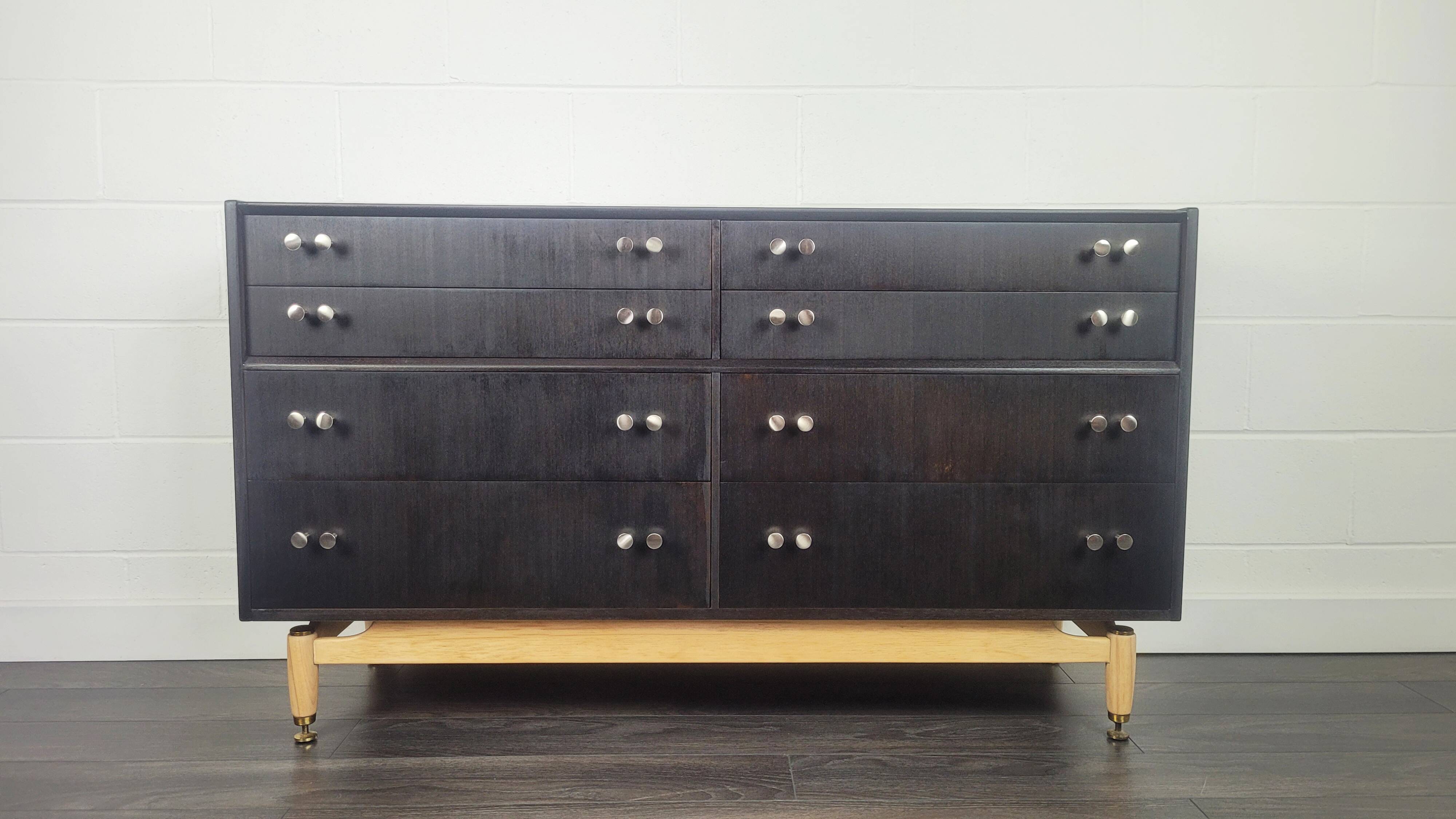G-Plan Black Double Chest of Drawers, 1960s