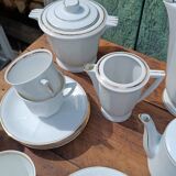 Limoges porcelain coffee service by F. Legrand and Cie