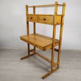 Vintage pine shelf desk