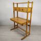 Vintage pine shelf desk