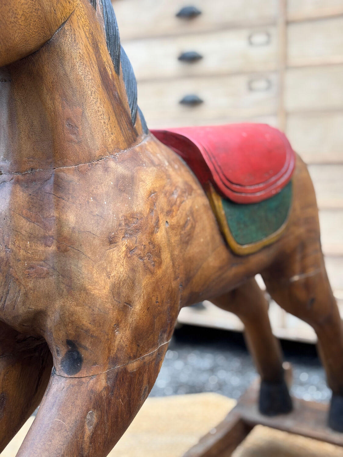 Antique rocking horse