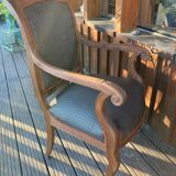 Antique Regency style armchair with complete restoration of the seat