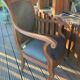 Antique Regency style armchair with complete restoration of the seat