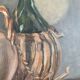 Still life oil, framed under glass