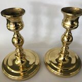 Baldwin brand brass candlestick pair