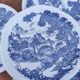 Set of 5 Gien dessert plates