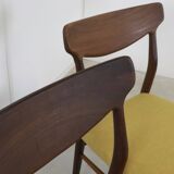 Set of 4 Lübke chairs dining chairs Danish Design