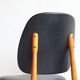 Suite of 6 Chairs Baumann model Pegasus in beech and faux black leather