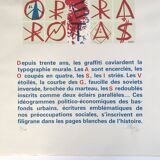 Jacques VILLEGLE, SATOR, 1997. Original screen print signed in pencil.