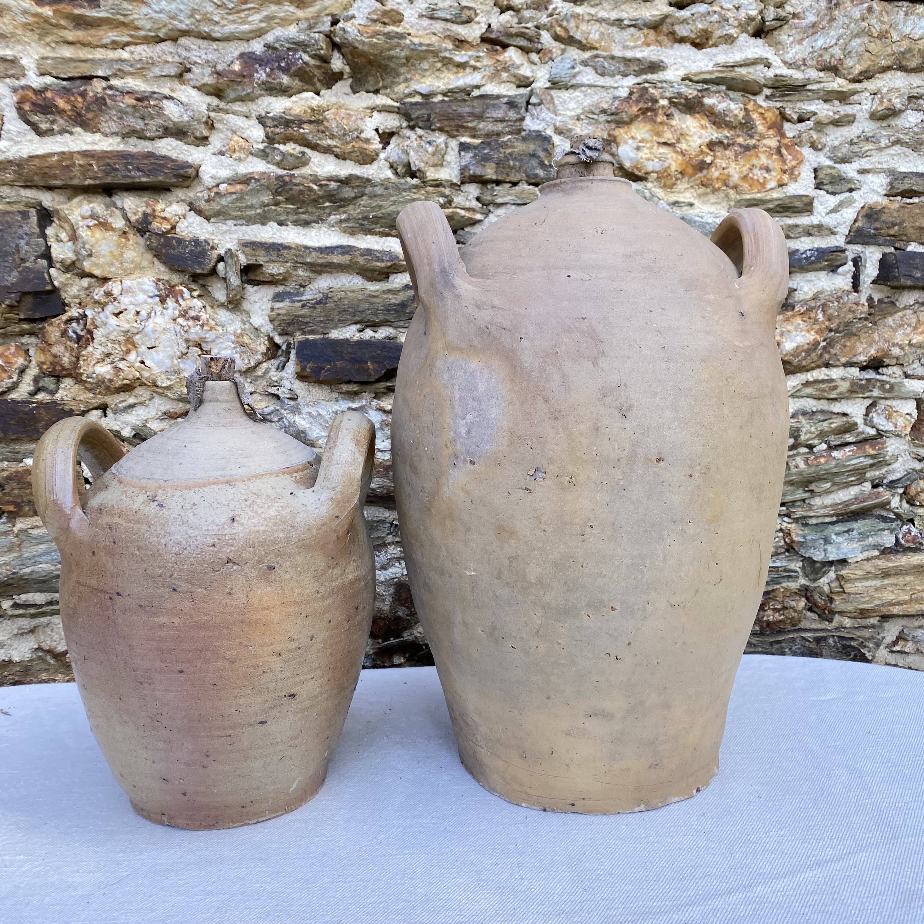 Antique terracotta jars