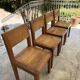 Set of 4 Ethnicraft teak chairs
