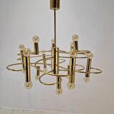 Mid Century Chandelier Designed by Sciolari, 1970's (2 available)