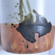 Vase grès émaillé de la poterie la Colombe années 70