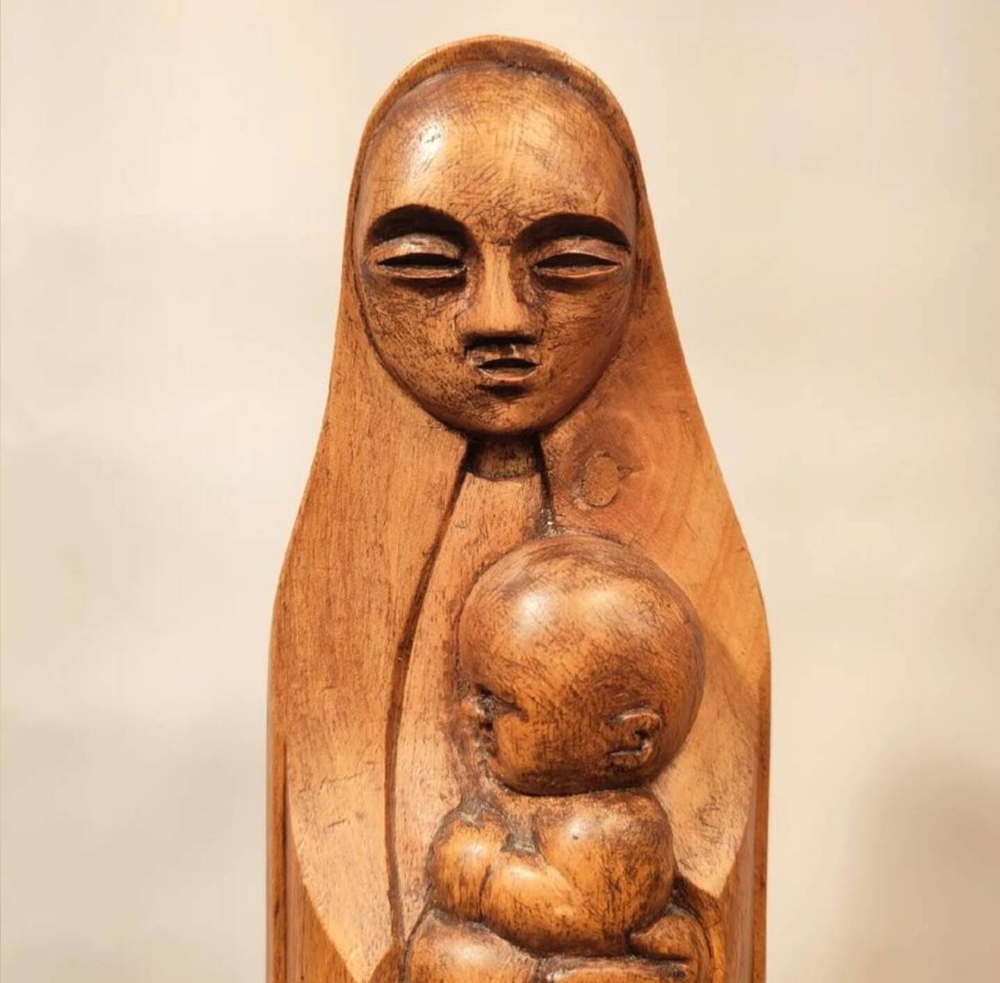Sculpture bois vierge