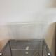 70s plexiglass magazine rack