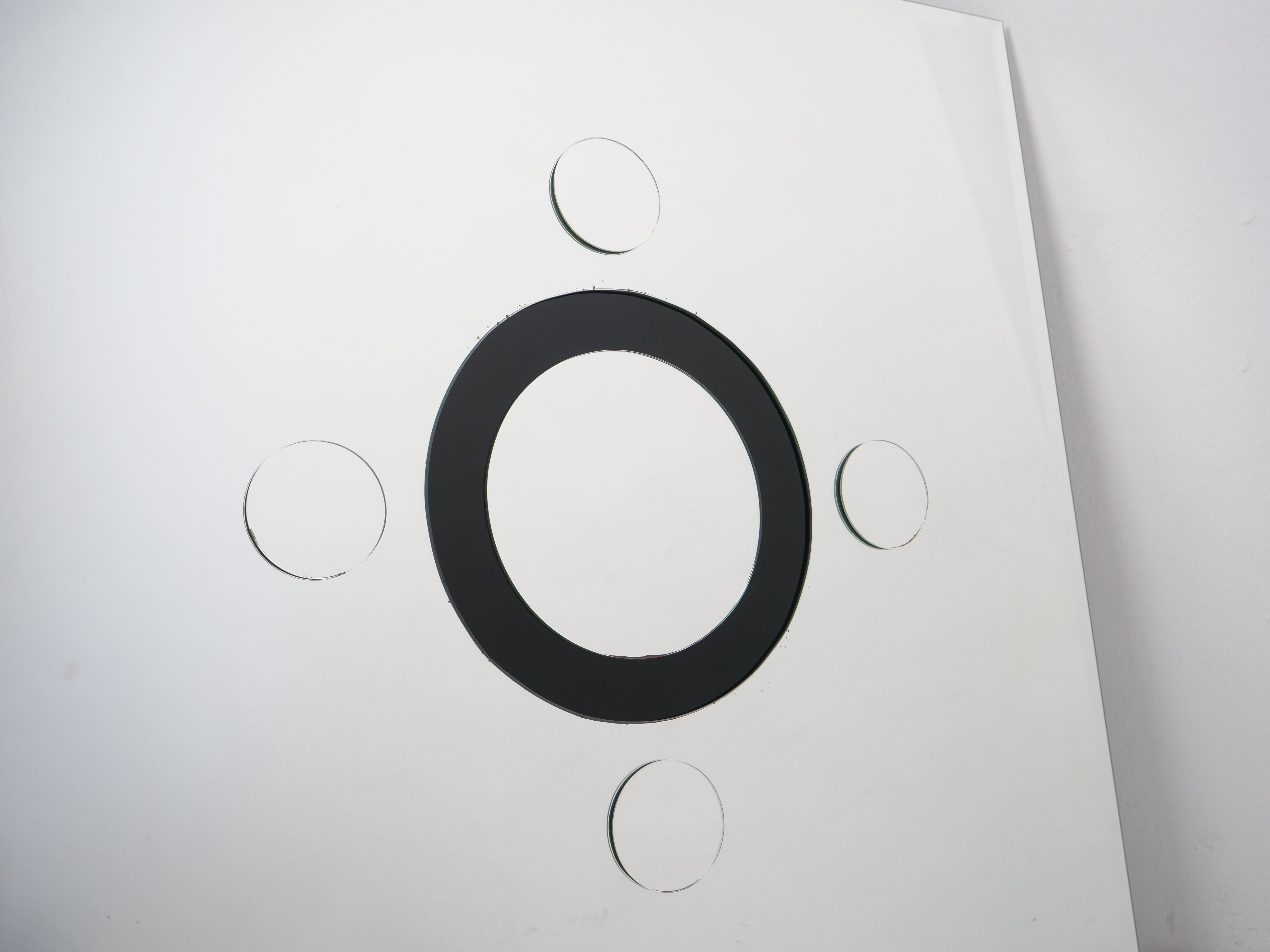 large decorative relief mirror 1980