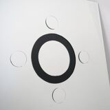 large decorative relief mirror 1980