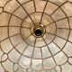 Suspension vintage nacre et laiton