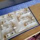 12 Limoges art porcelain knife rests in their case