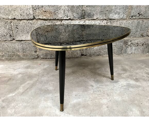 Triangular Coffee Table Selency Triangular Coffee Table Selency, Antique End Table With Glass Doors