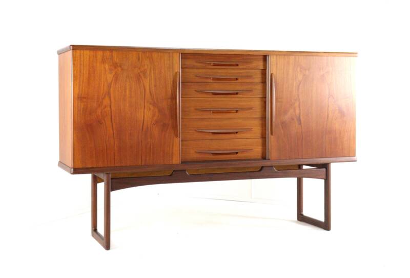 Vamo Sønderborg highboard attr. Arne Vodder | 194 cm  danish design in teak