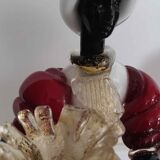 Set of 2 murano candlestick statuettes