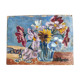 Huile sur carton P. Aragon bouquet
