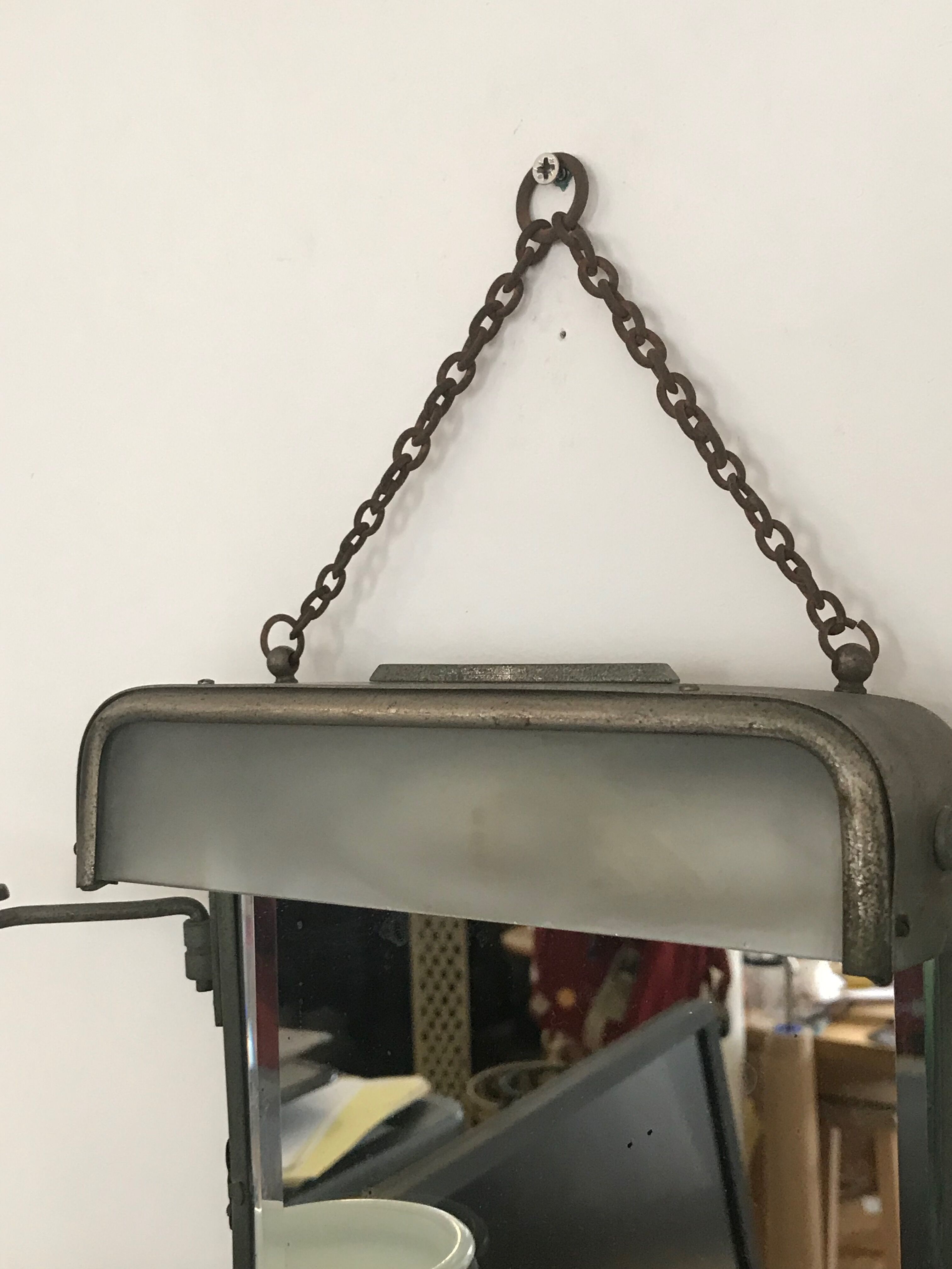 Authentic Barber vintage mirror 35x26cm